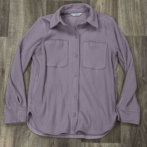 Alpine Design Wanderful Cord Shirt Jacket Purple Women’s Small